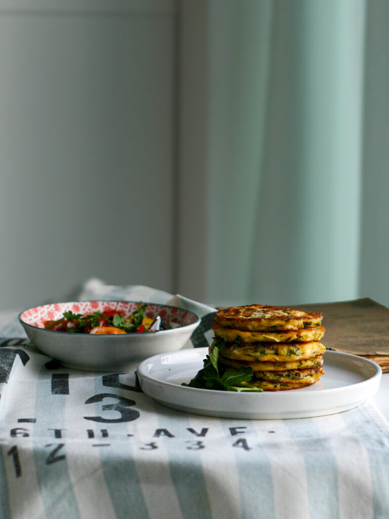 Zucchettipuffer mit Feta