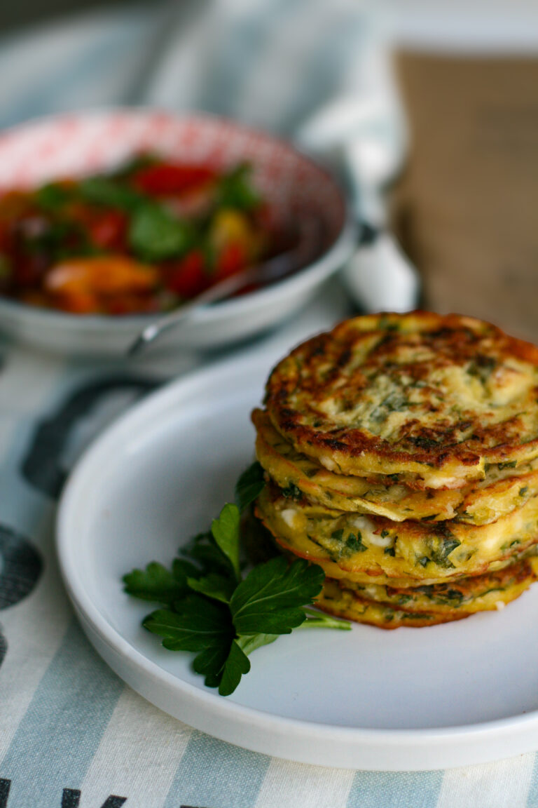 Zucchettipuffer mit Feta