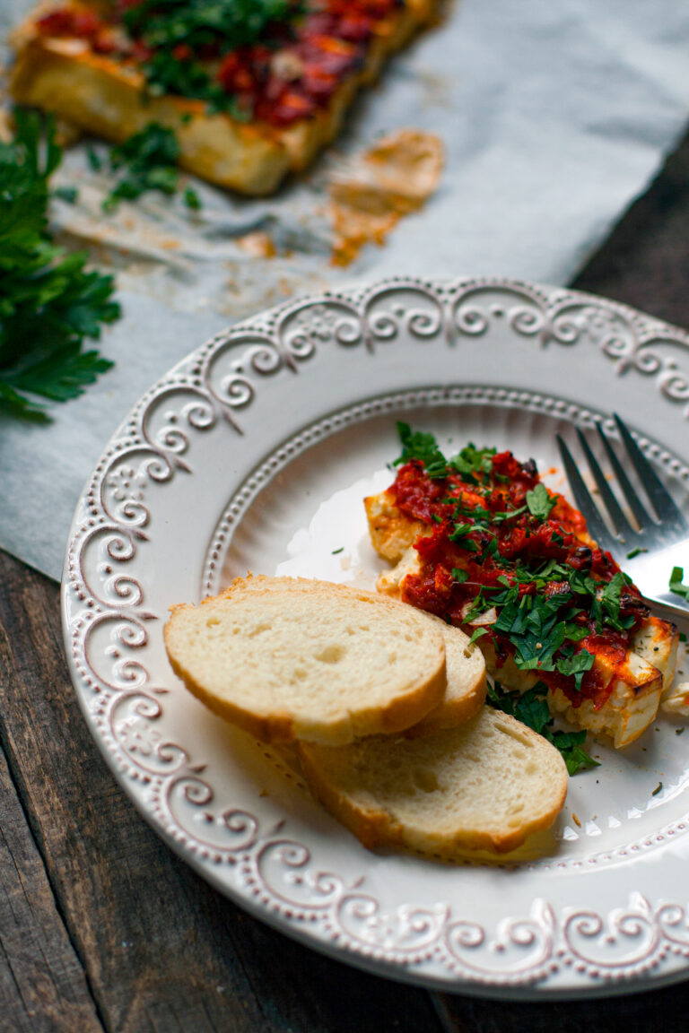 Gebackener Feta mit Ajvar