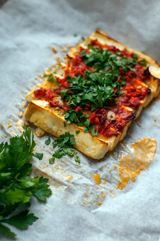 Gebackener Feta mit Ajvar
